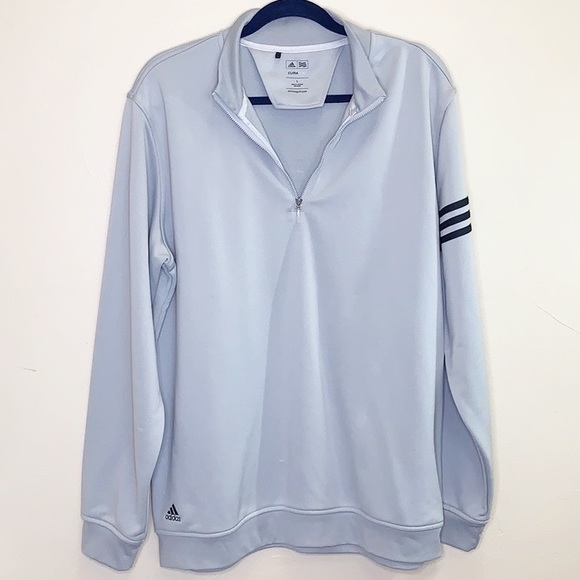 adidas Other - Adidas Golf Climalite grey half zip pullover SZ L